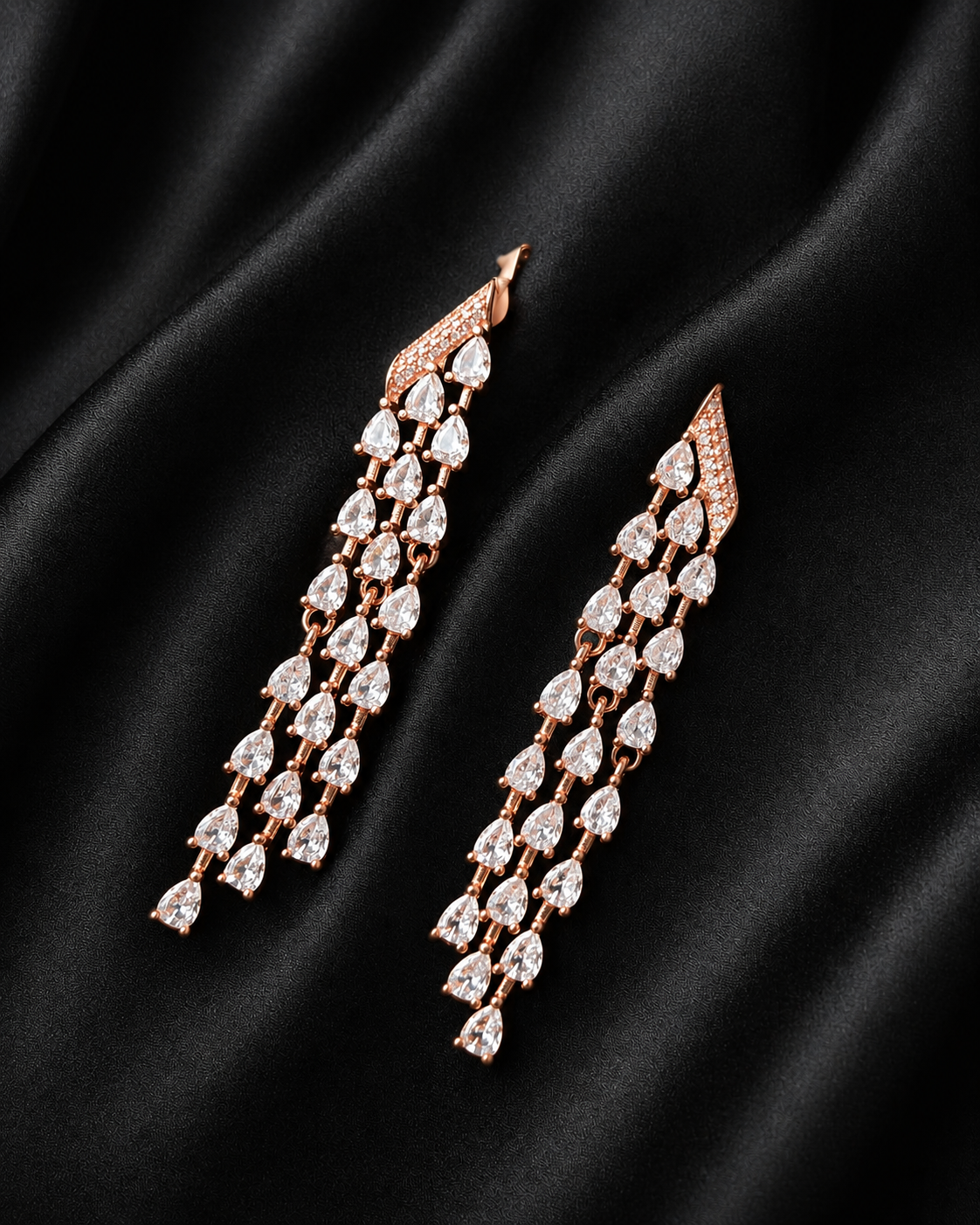 Crystal Royale hanging 925 earrings
