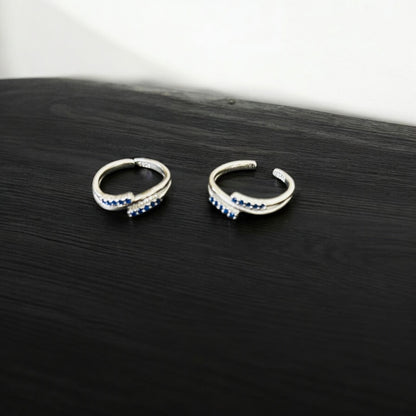 Sleek Multi tone Toe ring