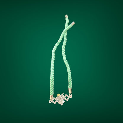 Divine two tone 925 Silver rakhi