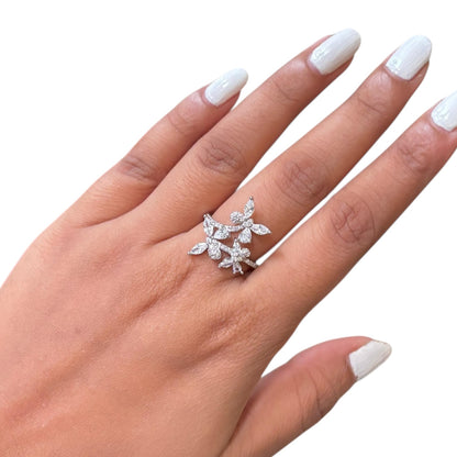 Majestic Butterfly Statement Silver Ring