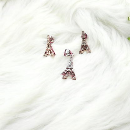 Eiffel Tower Pendant Set