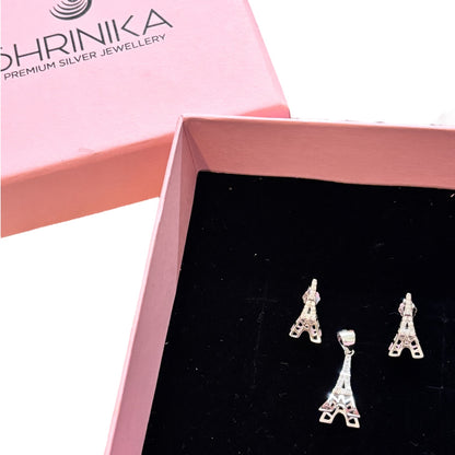 Eiffel Tower Pendant Set