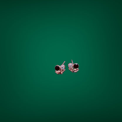 Cute minimal rose gold earring