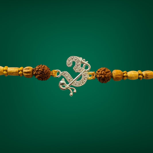 Divine OM Charm Premium Rakhi