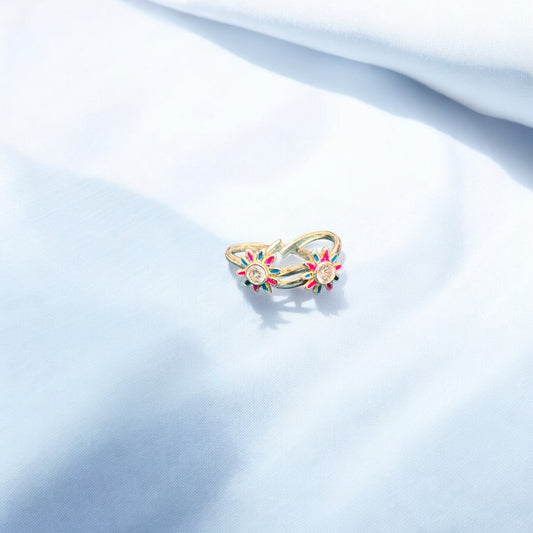 Shining Flower Toe ring