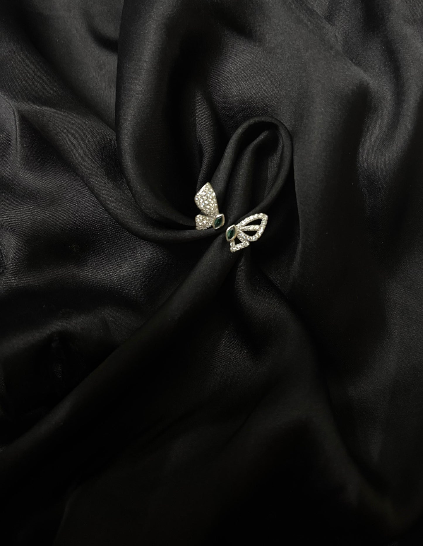 Adjustable butterfly Silver ring