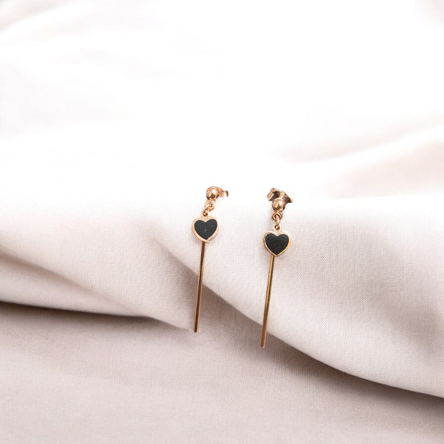 Stick drop with chain Earring