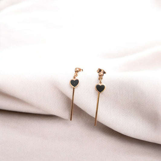 Stick drop with chain Earring
