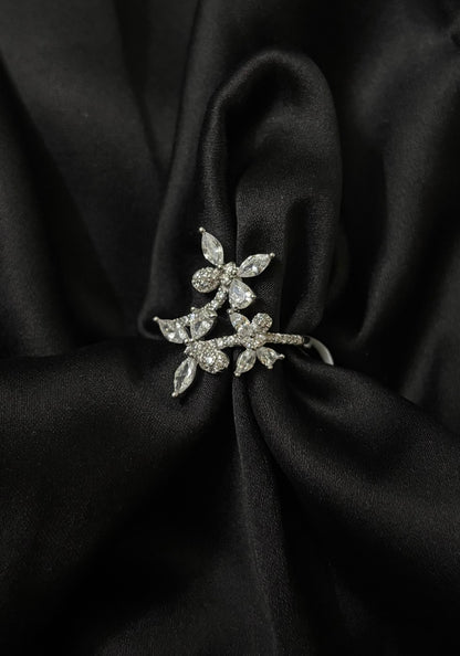 Majestic Butterfly Statement Silver Ring