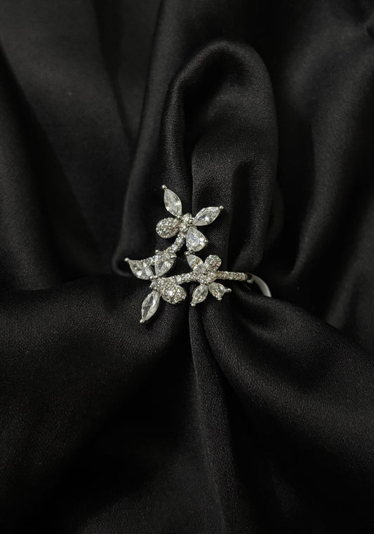 Majestic Butterfly Statement Silver Ring