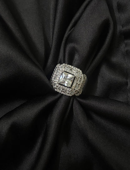 Solitaire Proposal Silver Ring