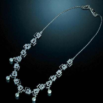 Box Pearl Necklace set