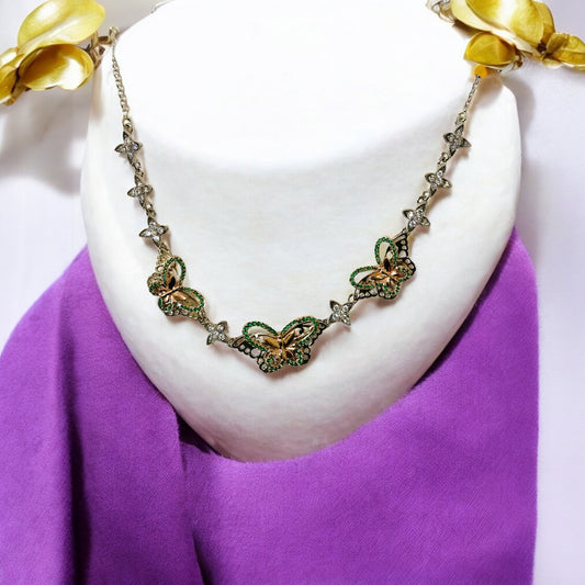 Butterfly Delight - Rose Gold Necklace set