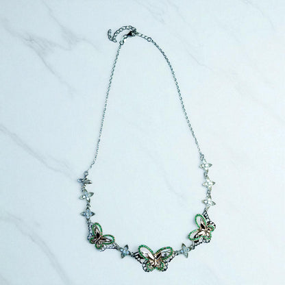 Butterfly Delight - Rose Gold Necklace set