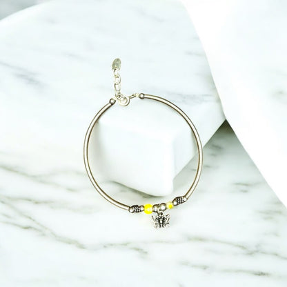 Butterfly oxidised bracelet