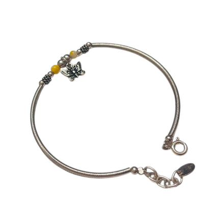 Butterfly oxidised bracelet