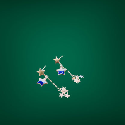 Glittering Star Dangler Earring