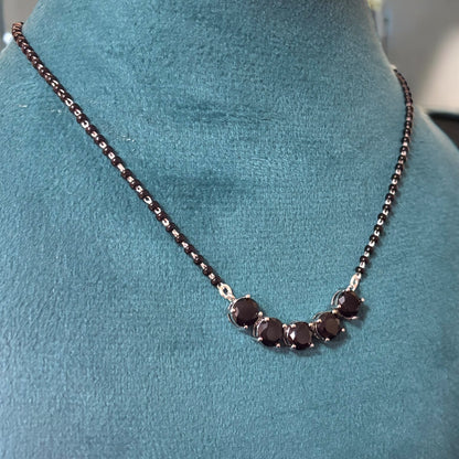 Black Studded Mangalsutra Necklace
