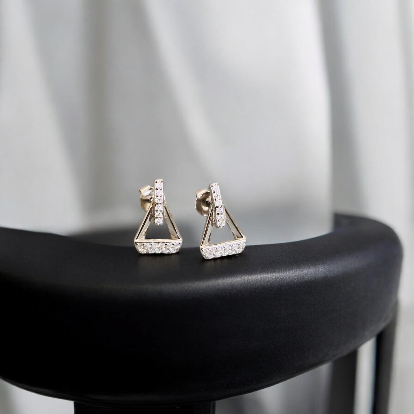 Cross Boat CZ Pendant Set