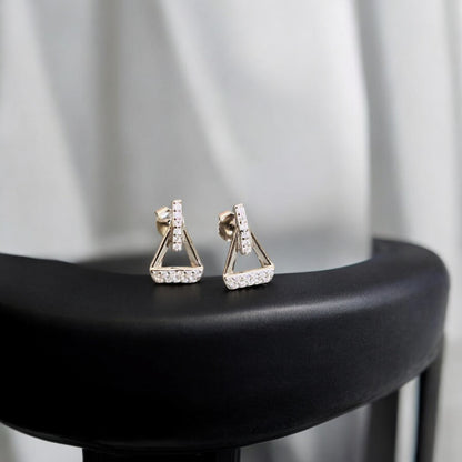Cross Boat CZ Pendant Set