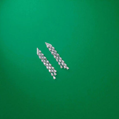 Crystal Royale hanging 925 earrings