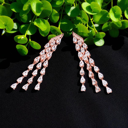 Crystal Royale hanging 925 earrings