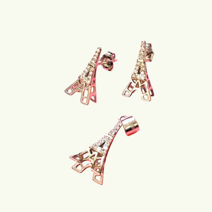 Eiffel Tower Pendant Set