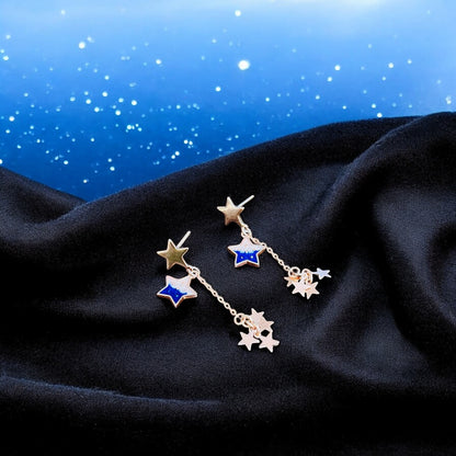 Glittering Star Dangler Earring