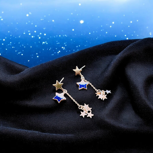 Glittering Star Dangler Earring