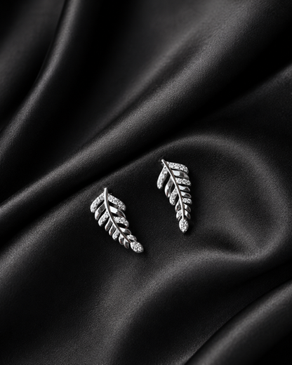 Leafy affair 925 silver earring