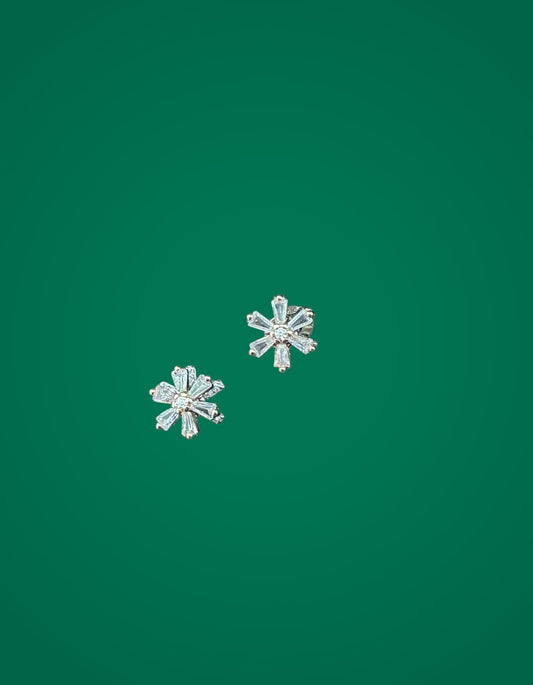 Blooming minimal Silver Earring