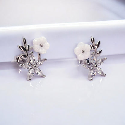 Star-Flower Sterling Silver Minimalist Earring