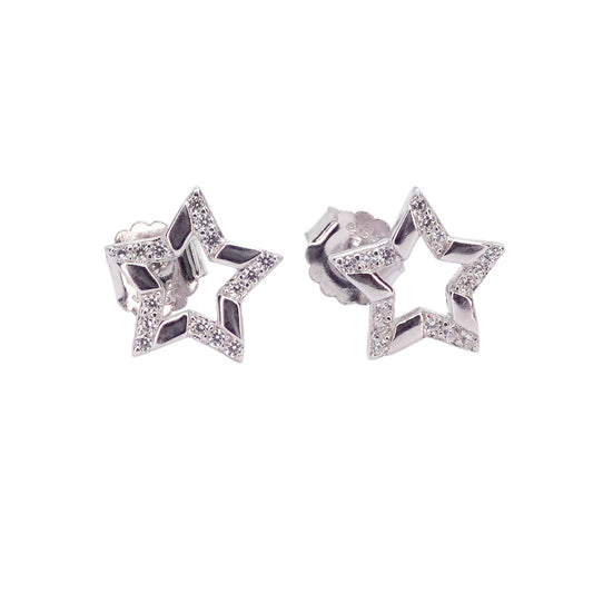 Minimalistic Star Sterling Silver earring