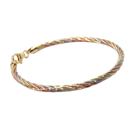 Multi tone Twist Bangle