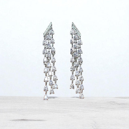 Crystal Royale hanging 925 earrings