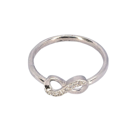 Silver Infinity Serenity Ring