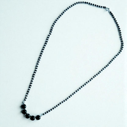 Black Studded Mangalsutra Necklace