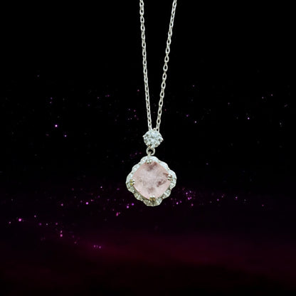 Dusky Rose 925 Silver Pendant set