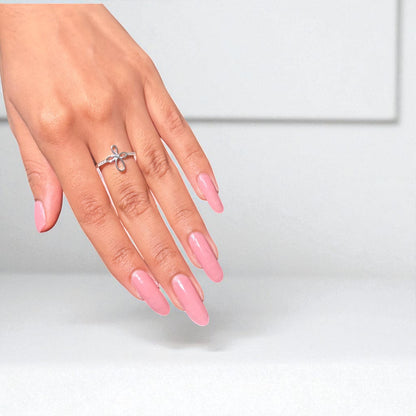 Embrace Petal Silver Ring