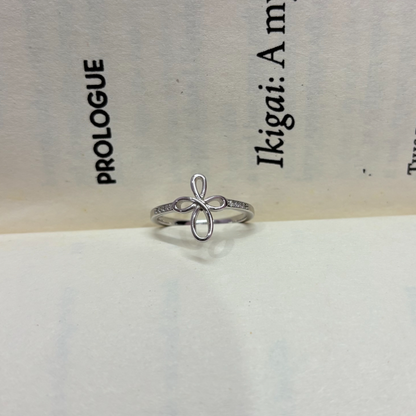 Embrace Petal Silver Ring