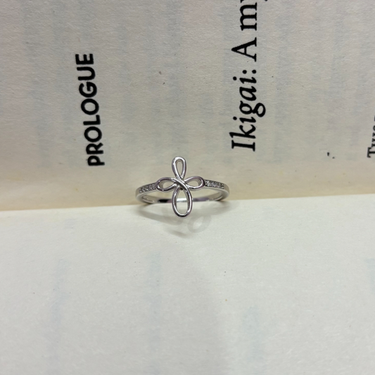 Embrace Petal Silver Ring