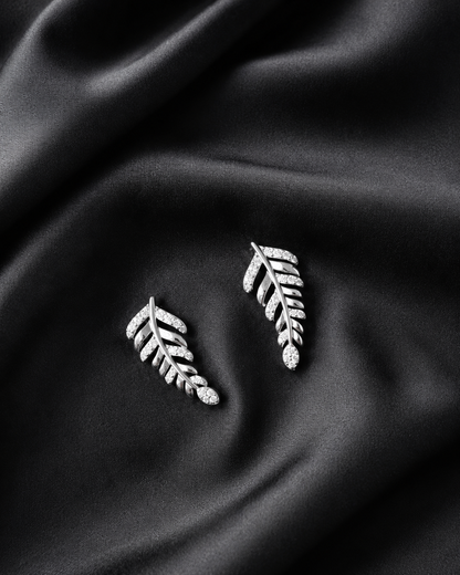 Leafy affair 925 silver earring