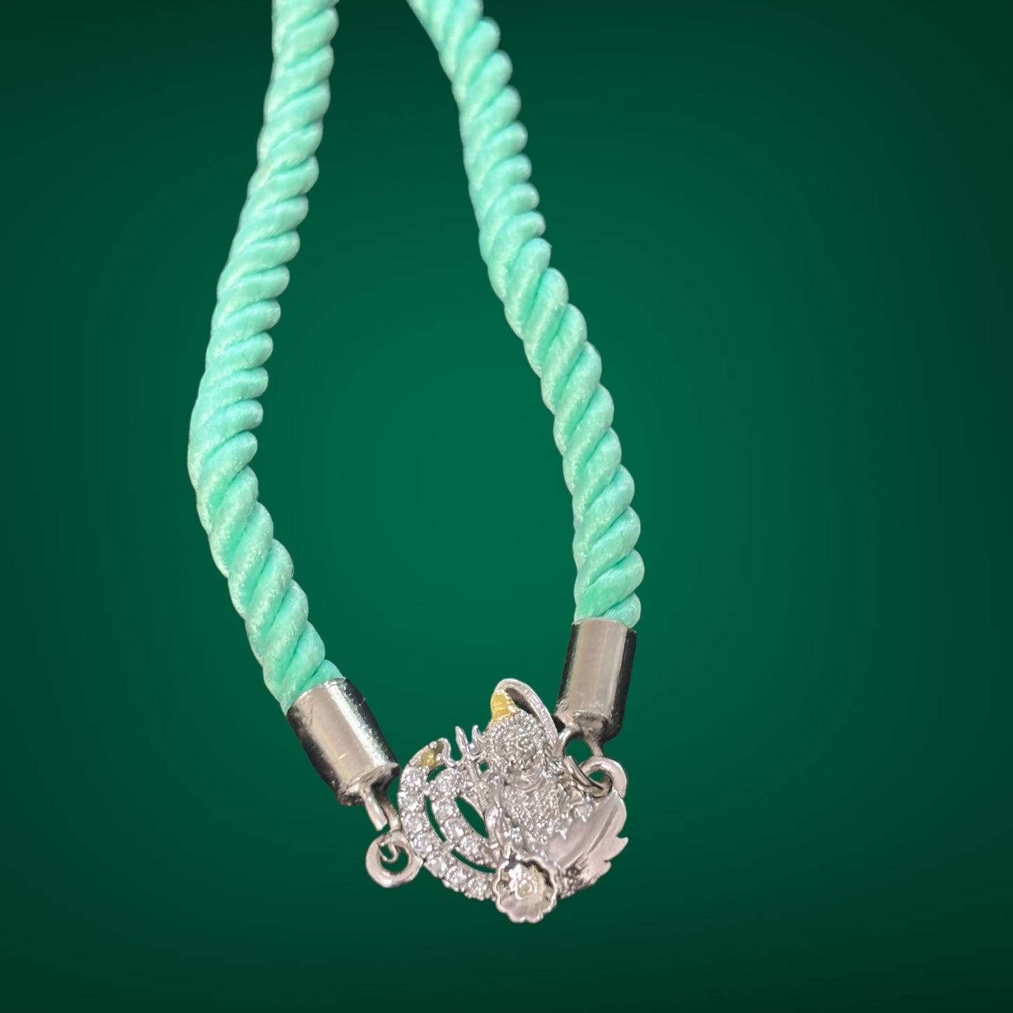 Divine two tone 925 Silver rakhi