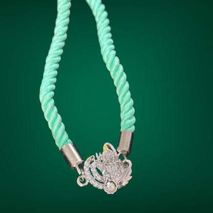 Divine two tone 925 Silver rakhi