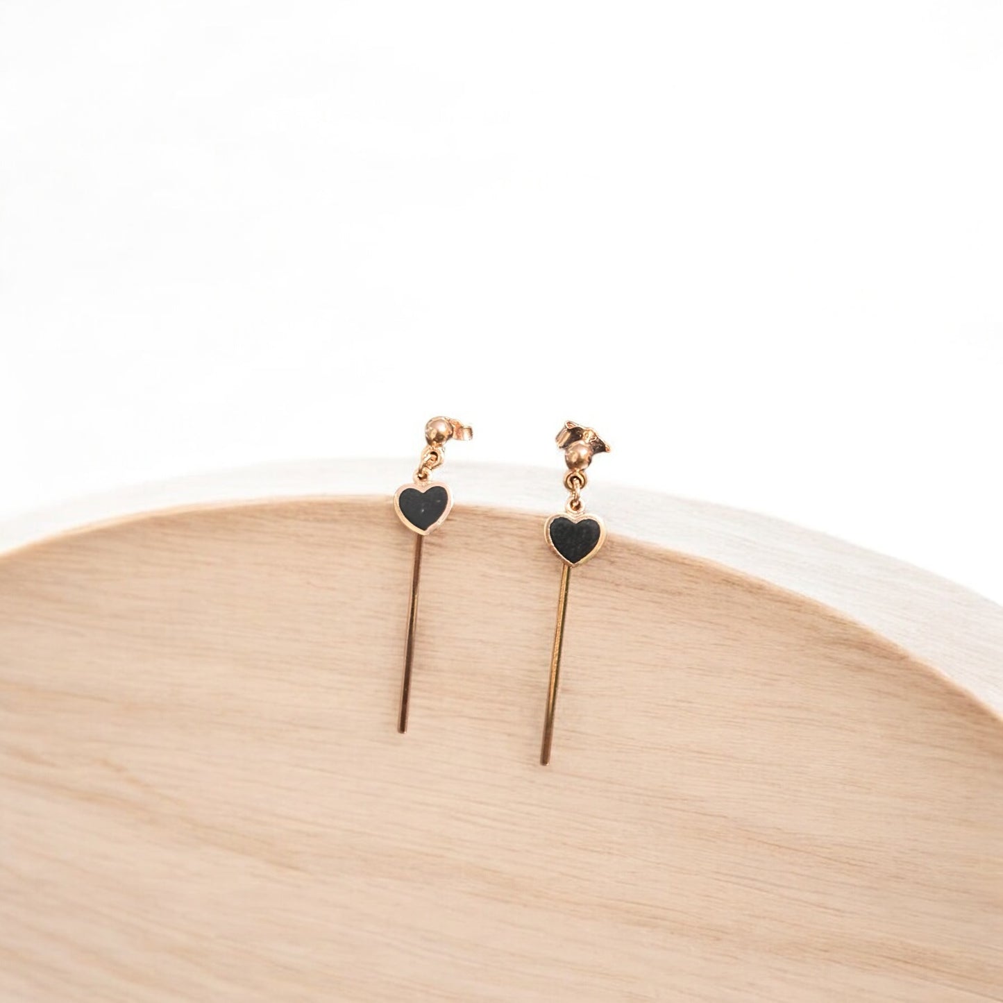 Stick drop with chain Earring