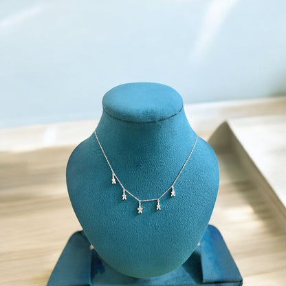 Figurine charm 925 silver Necklace