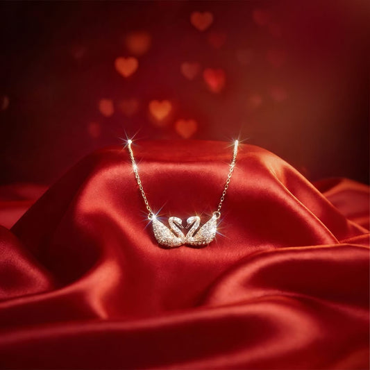 First date Swan Silver chain set