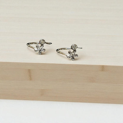 Floral Upside Open 925 Toe ring