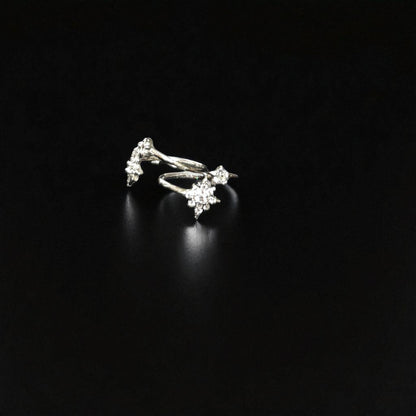 Floral Upside Open 925 Toe ring