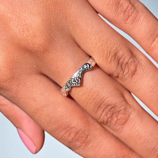Glittering Crown silver Ring
